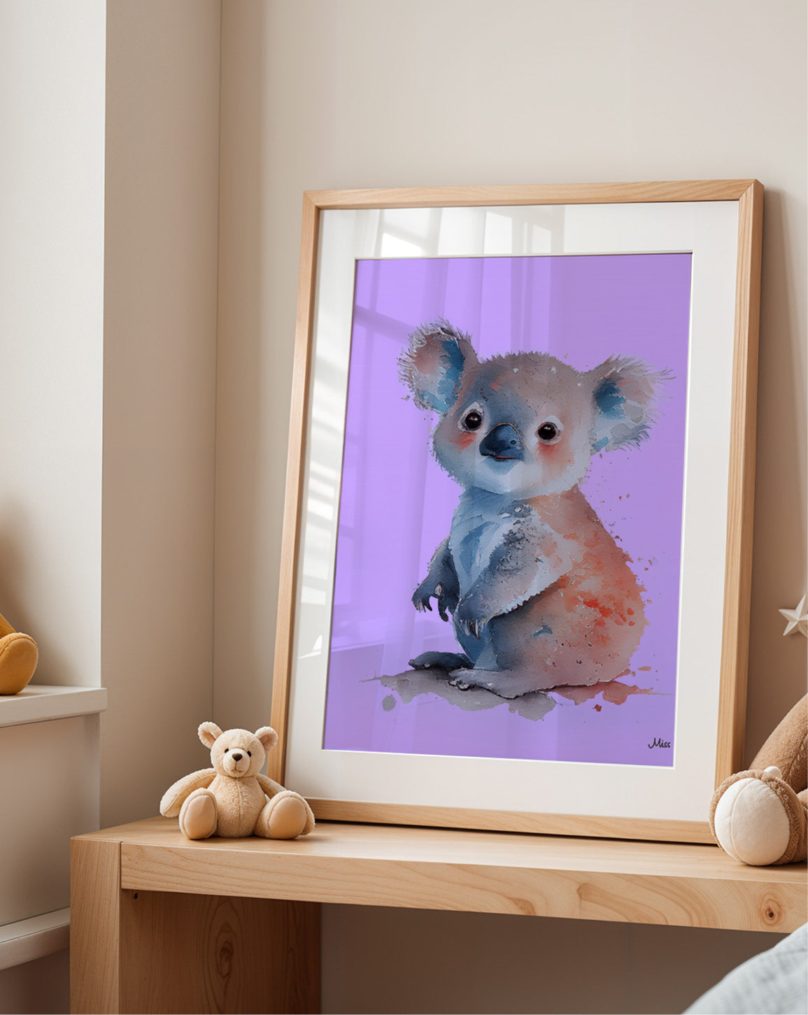 Baby Koala plakat på barnerommet