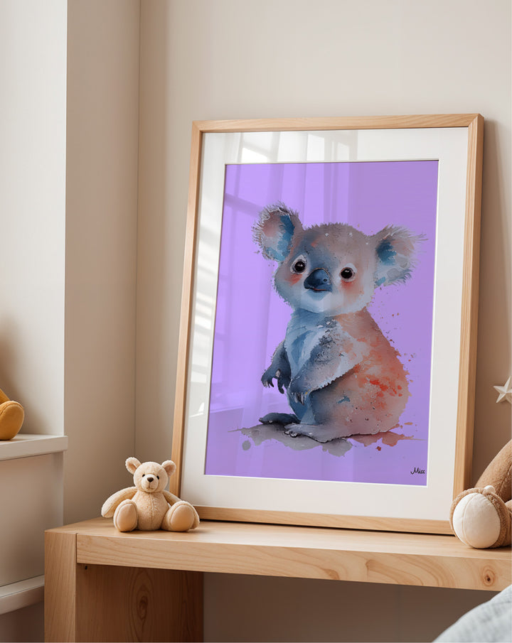 Baby Koala plakat på barnerommet
