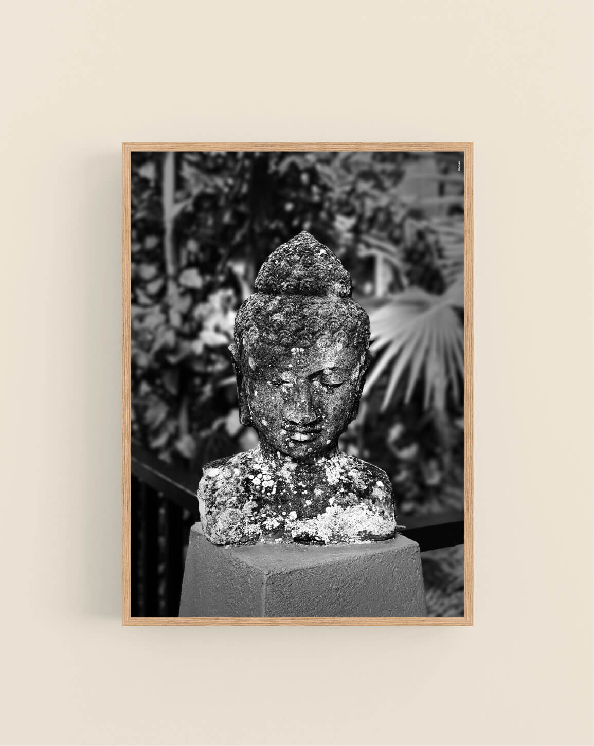 Bali Buddha (svart-hvitt)