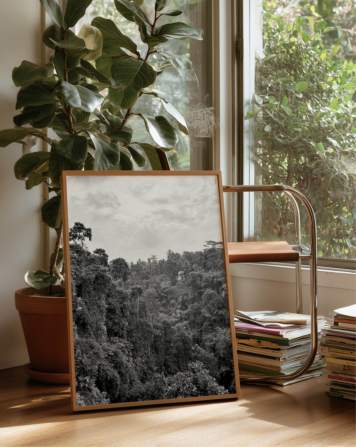 Bali Jungle (svart-hvitt)