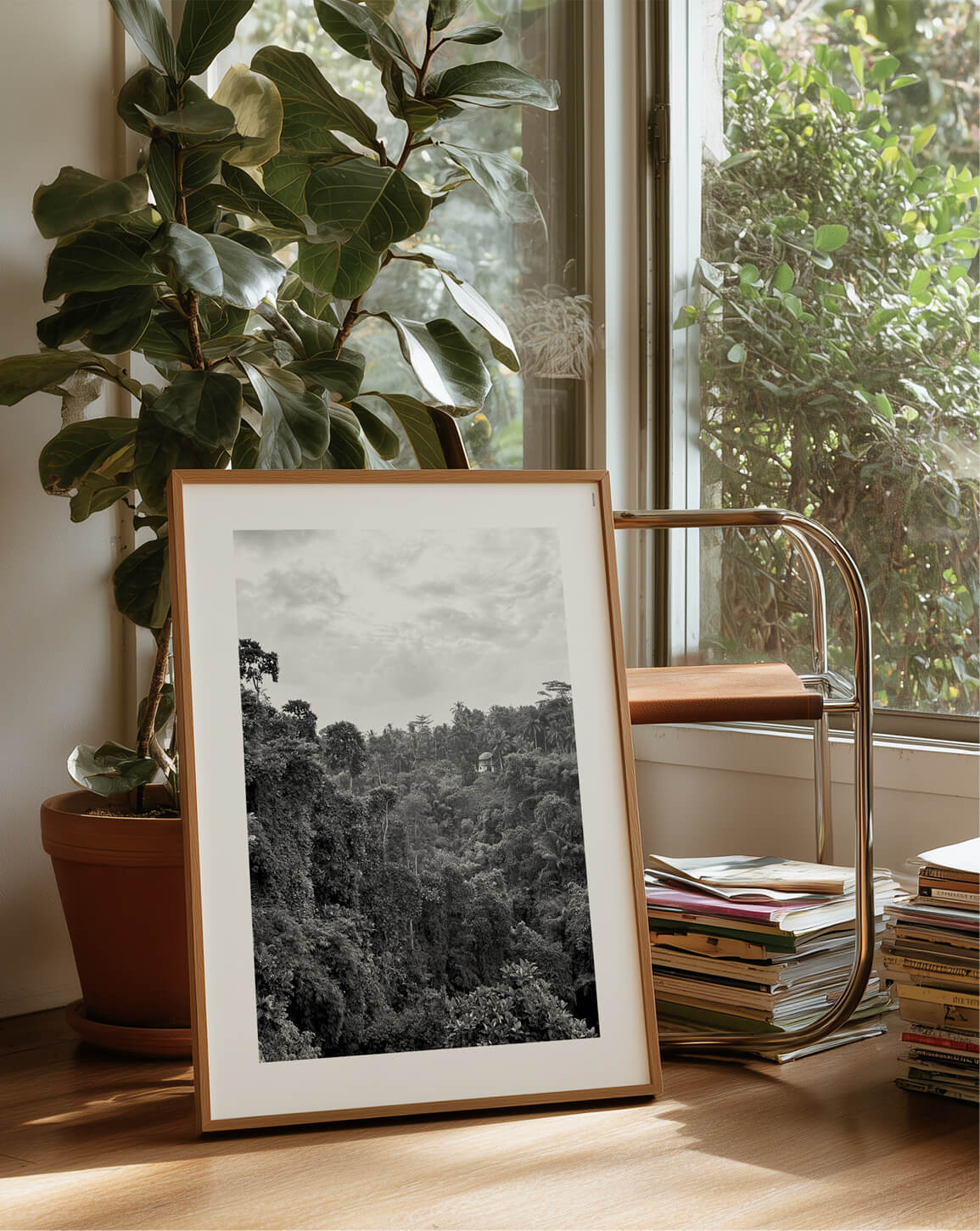 Bali Jungle (svart-hvitt)