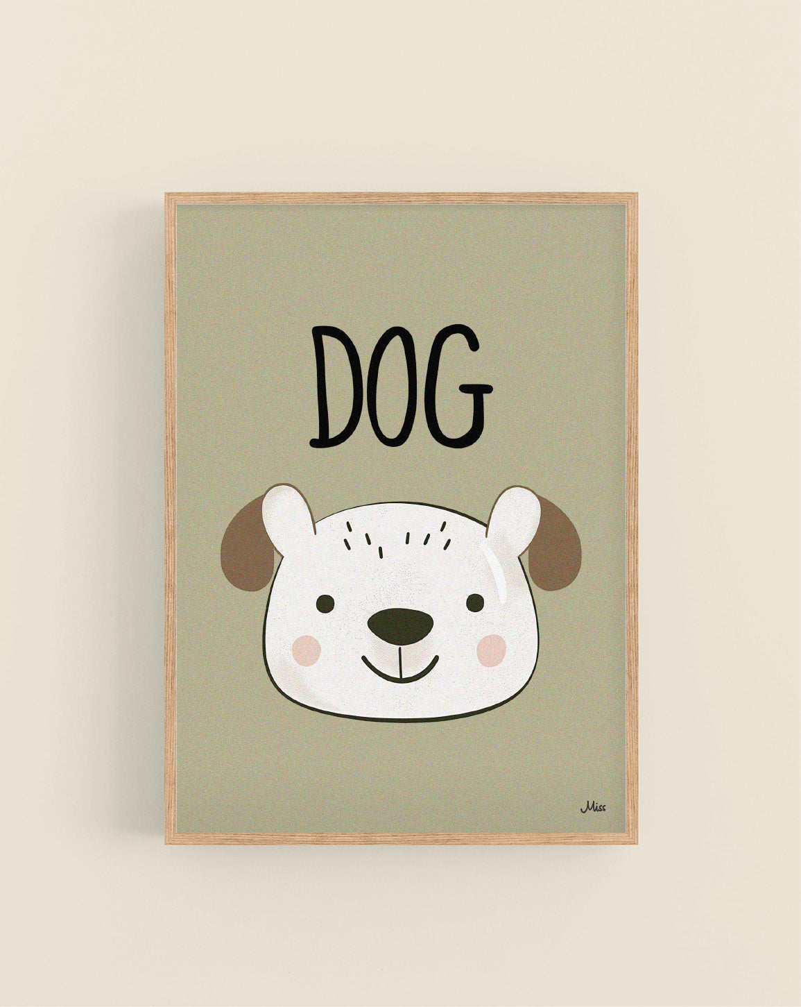 Dog On Orange plakat