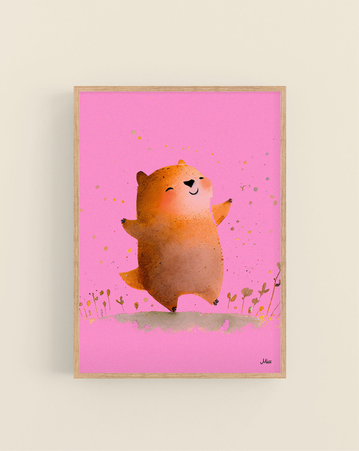 Happy Chipmunk plakat
