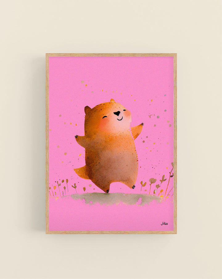 Happy Chipmunk plakat