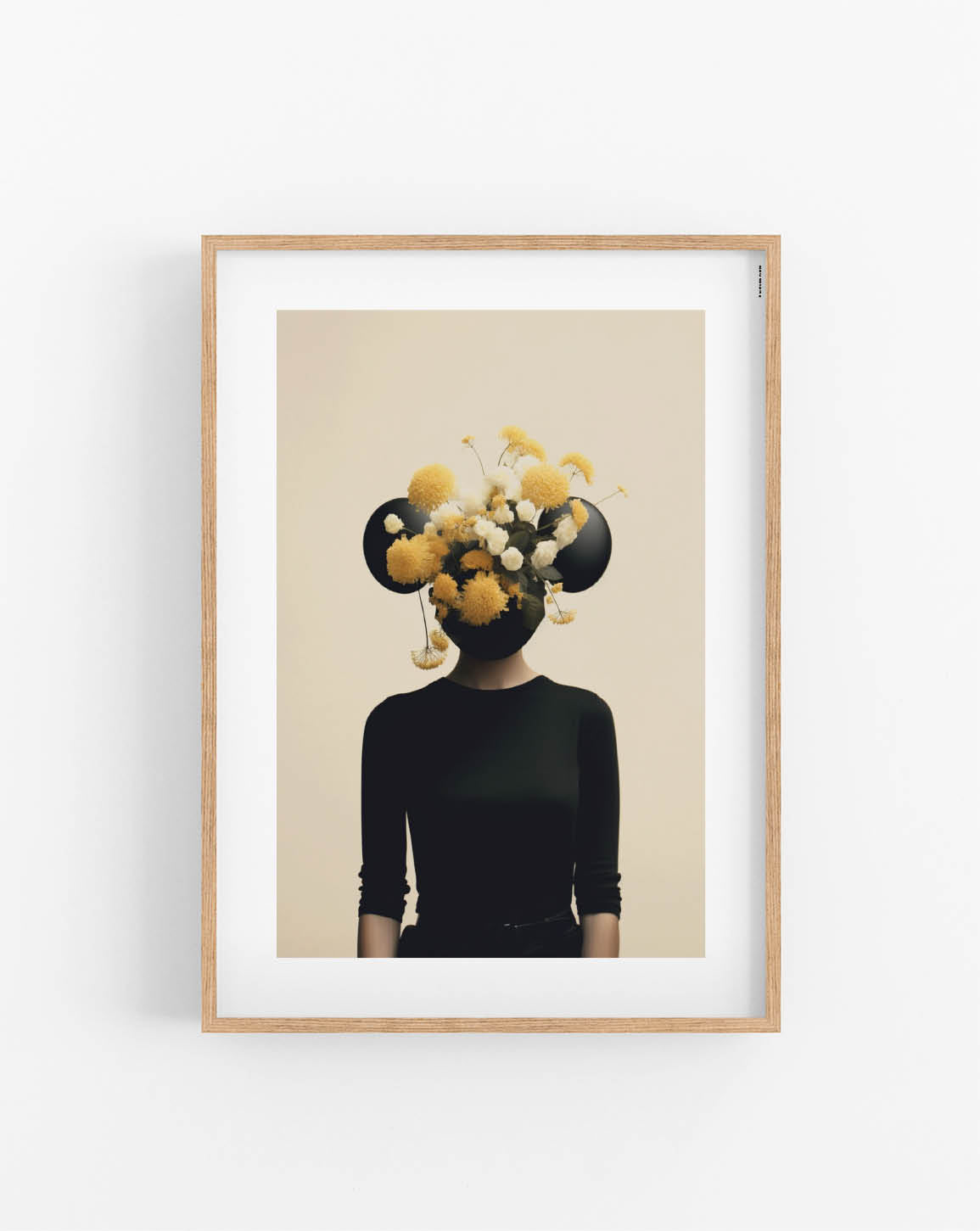 Miss Mouse Flowers poster